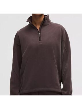 Lululemon Softstreme Half Zip Long Sequoia Purple Large